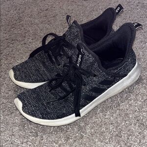 Adidas Black and White Cloudfoam Sneakers
